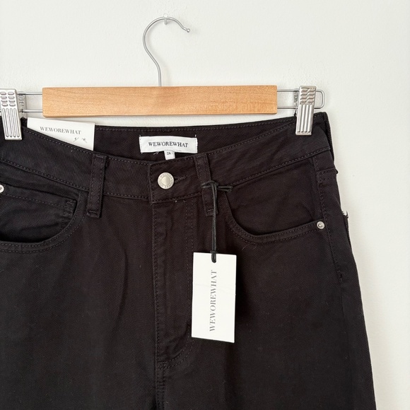 Weworewhat mom slit straight jeans - Picture 5 of 8